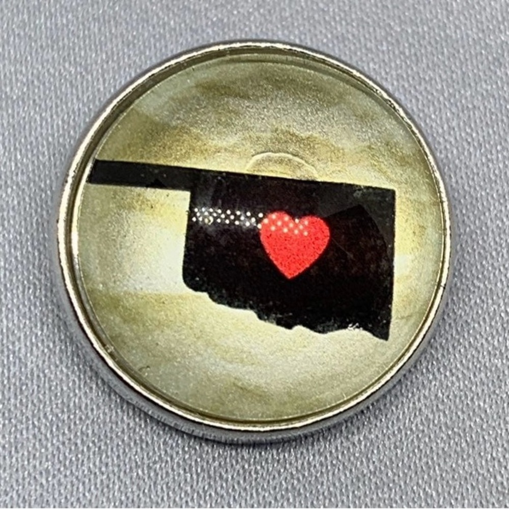 💗Oklahoma - Ginger Snaps & Co. Snap Button Charm